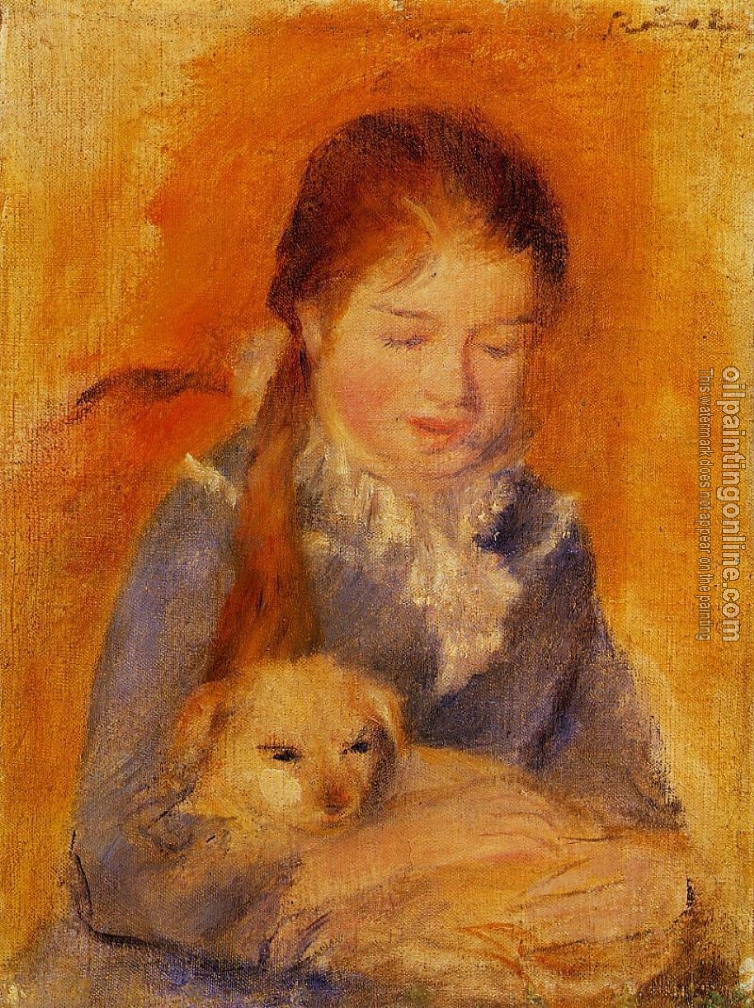 Renoir, Pierre Auguste - Girl with a Dog
